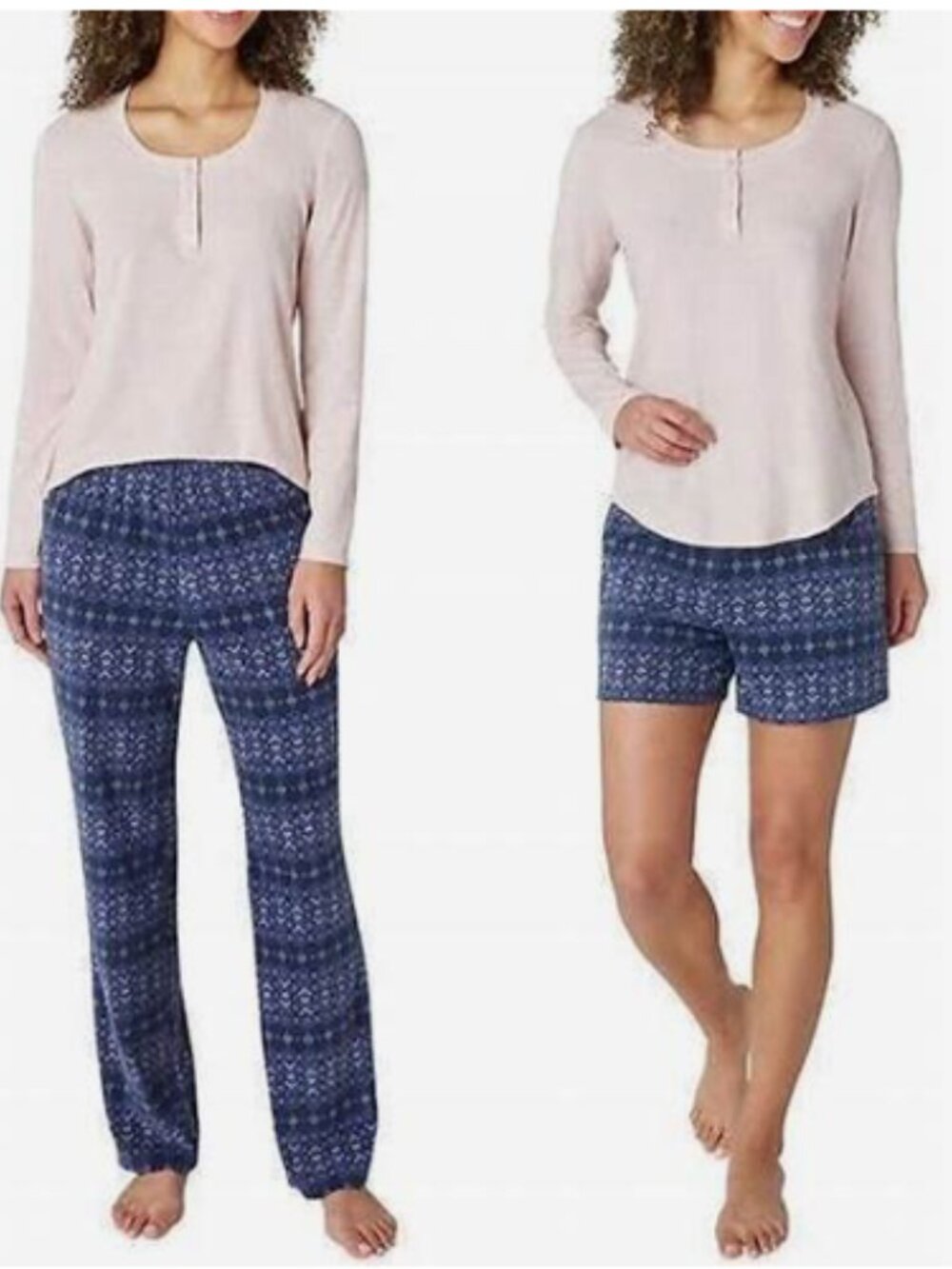 Eddie Bauer Ladies' 3-Piece Waffle Fleece Pajamas Set - XXL